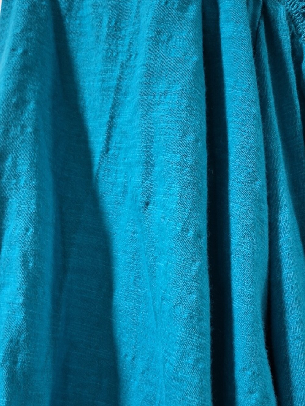 Catherines Teal Peasant Blouse with Pintuck & Embroidery - Picture 6 of 6